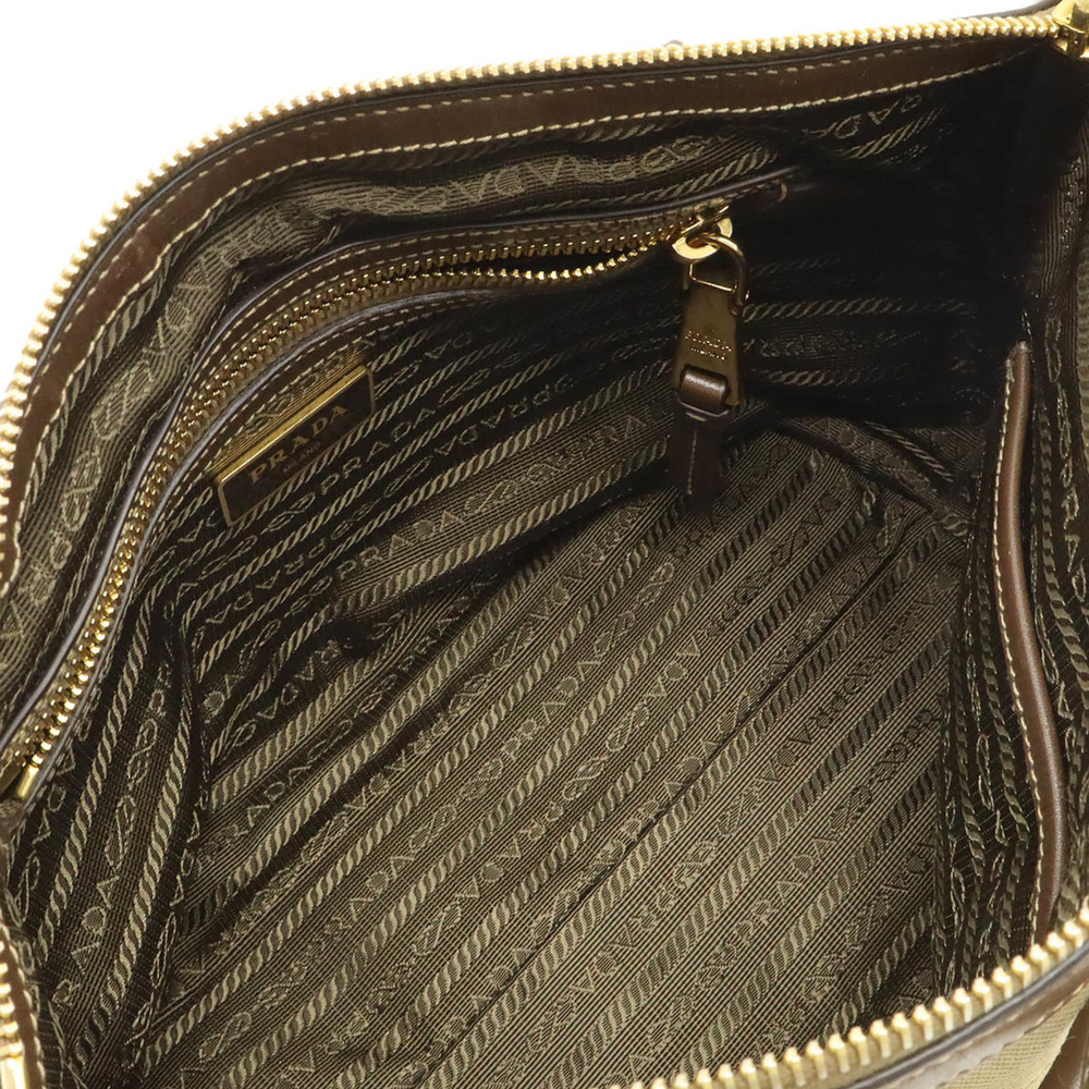 PRADA Brown Leather Shoulder Bag - Picture 9 of 10